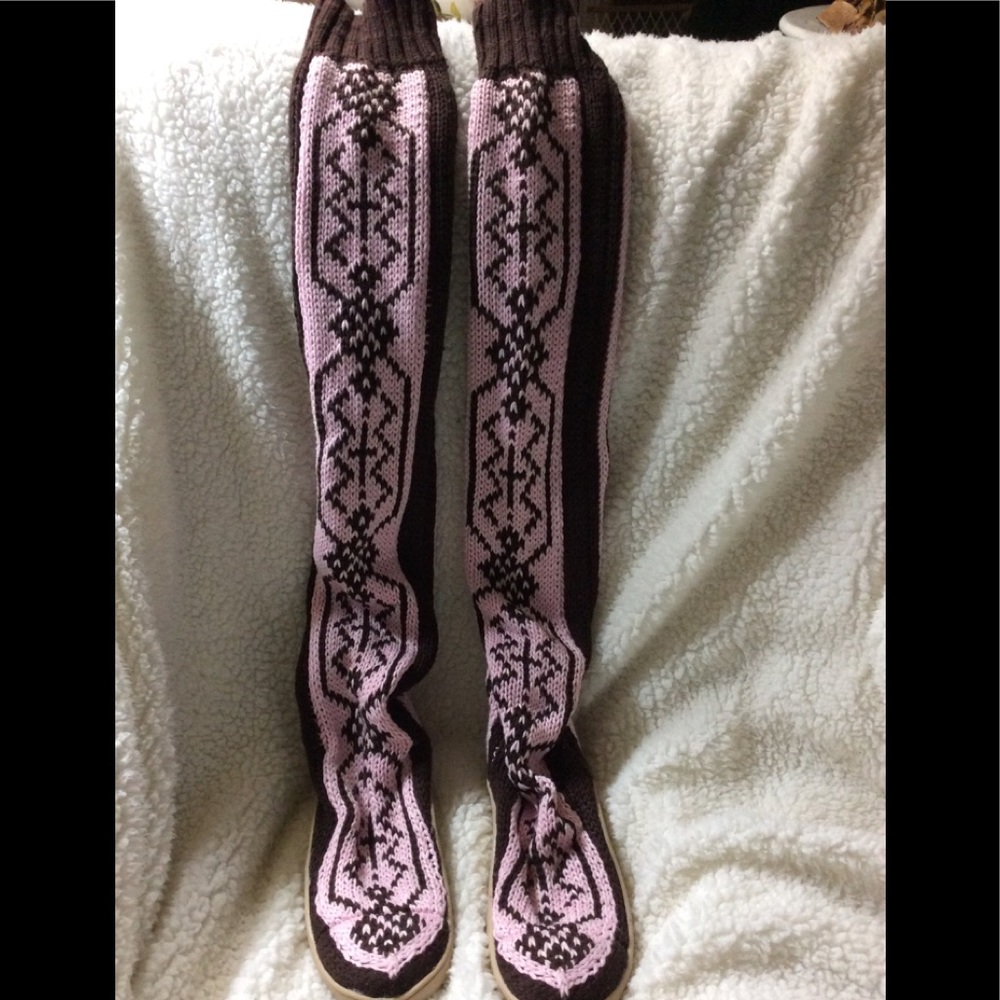 Gypsyz Knit Sweater Boots Slippers.